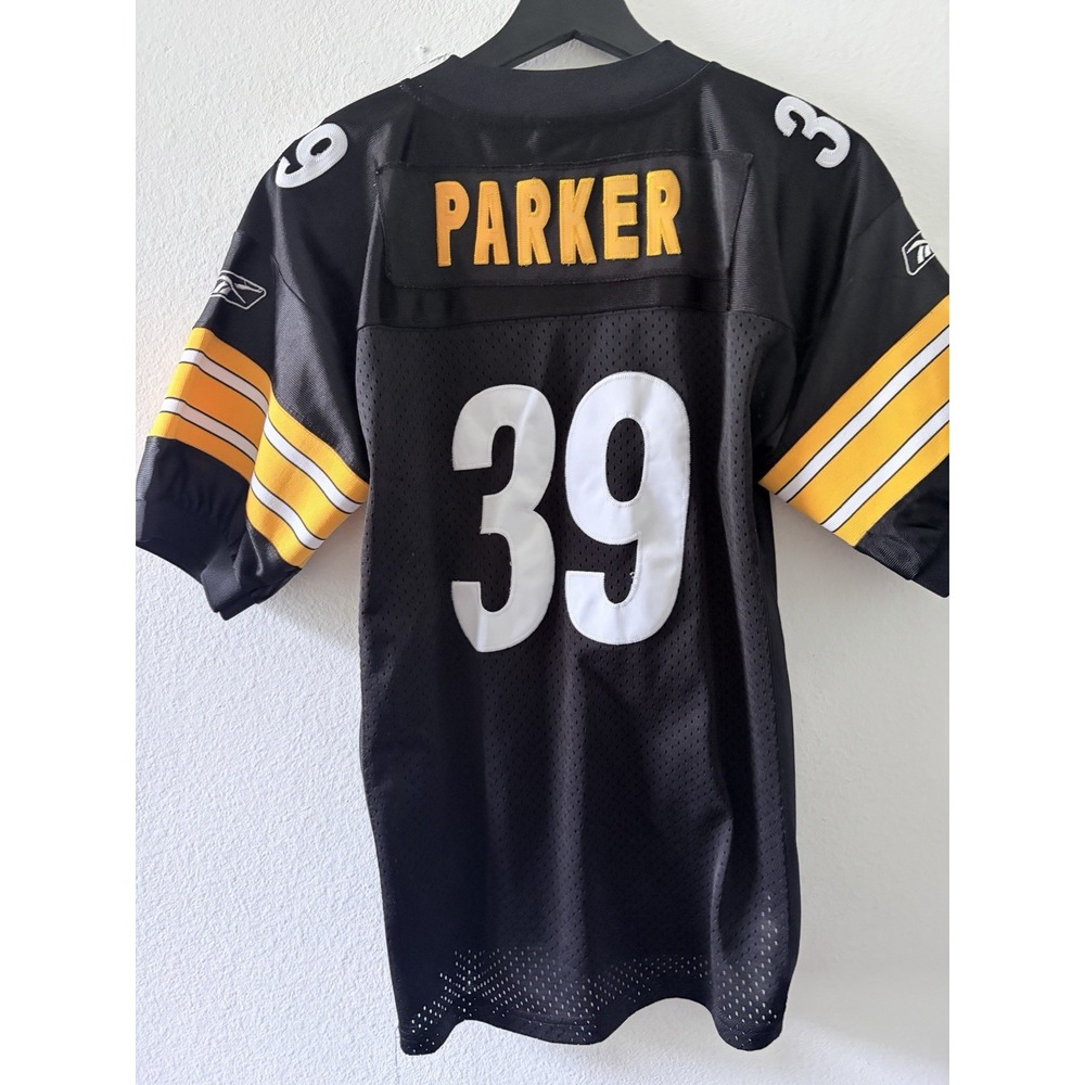 Reebok Pittsburgh Steelers Willie Parker #39 Black Jersey Mens Size 2XL NFL - Picture 9 of 9